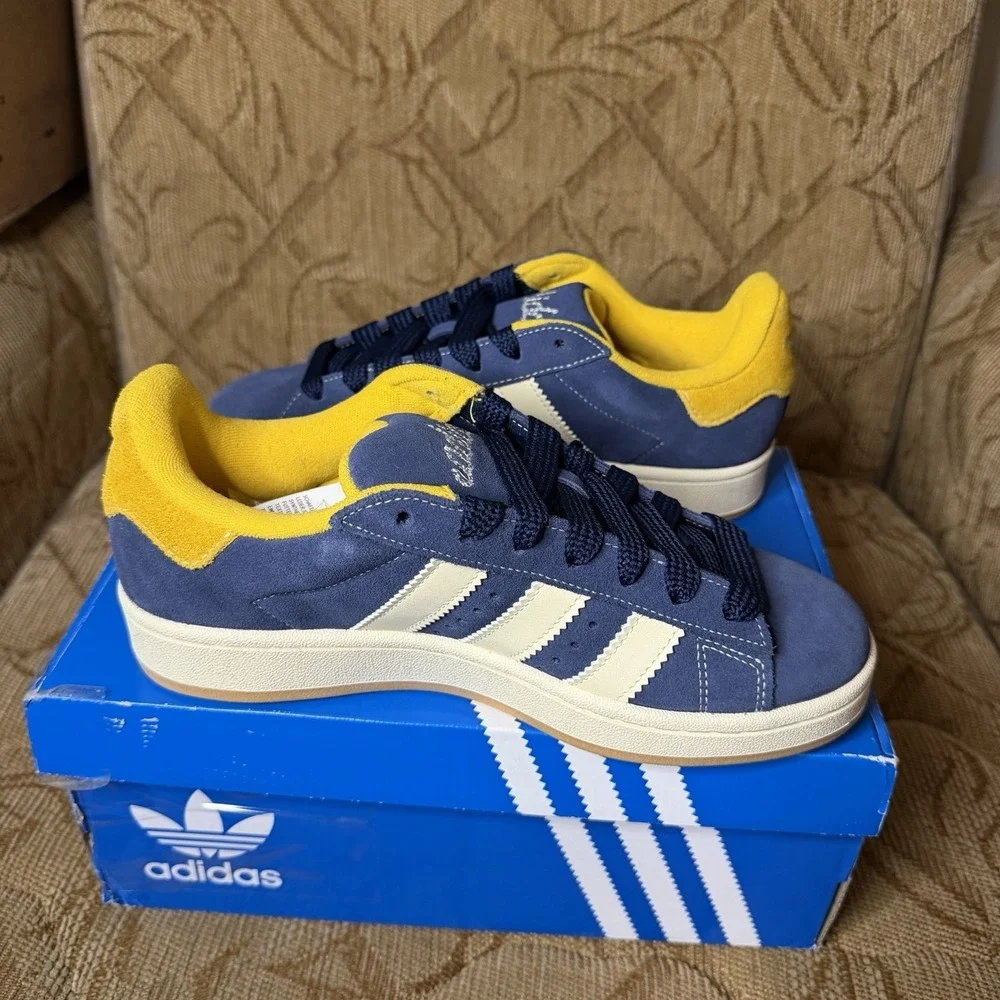 Mens Size 7 Adidas Campus 00s J Indigo Gold Casual Sneaker JS3540‎ NEW